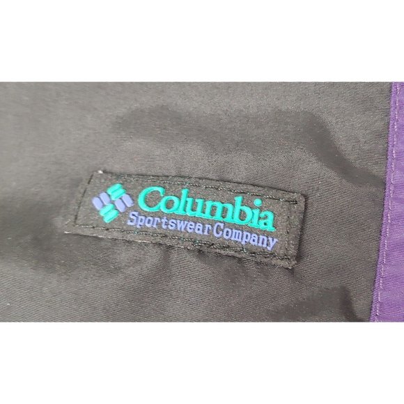 Vintage 90s Columbia Radial Sleeve Mens Large Parka Jacket Purple Teal - Picture 6 of 12